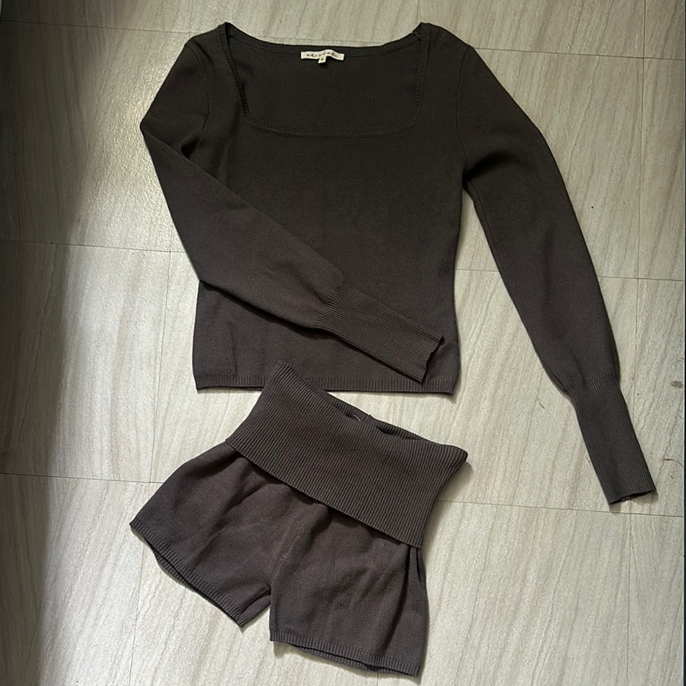 Women's Black Sweater Set